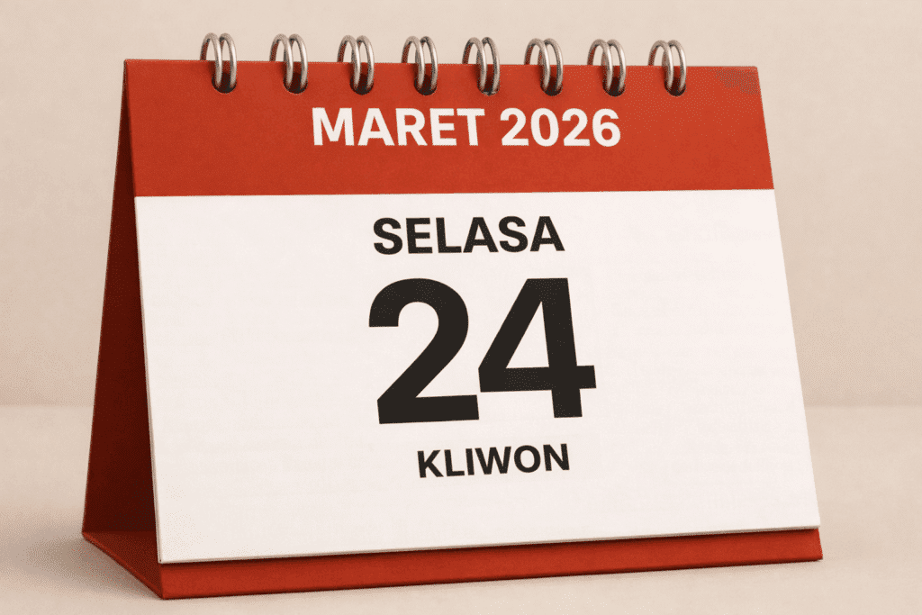 24 Maret 2026 Selasa Kliwon