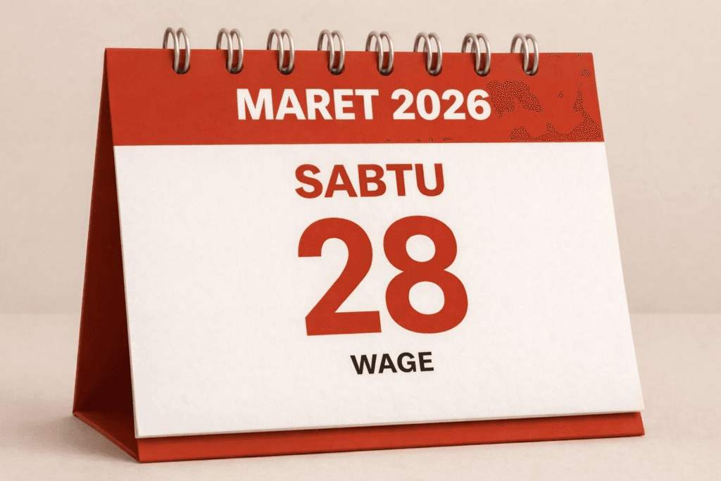 tanggalan jawa 28 maret 2026 sabtu wage