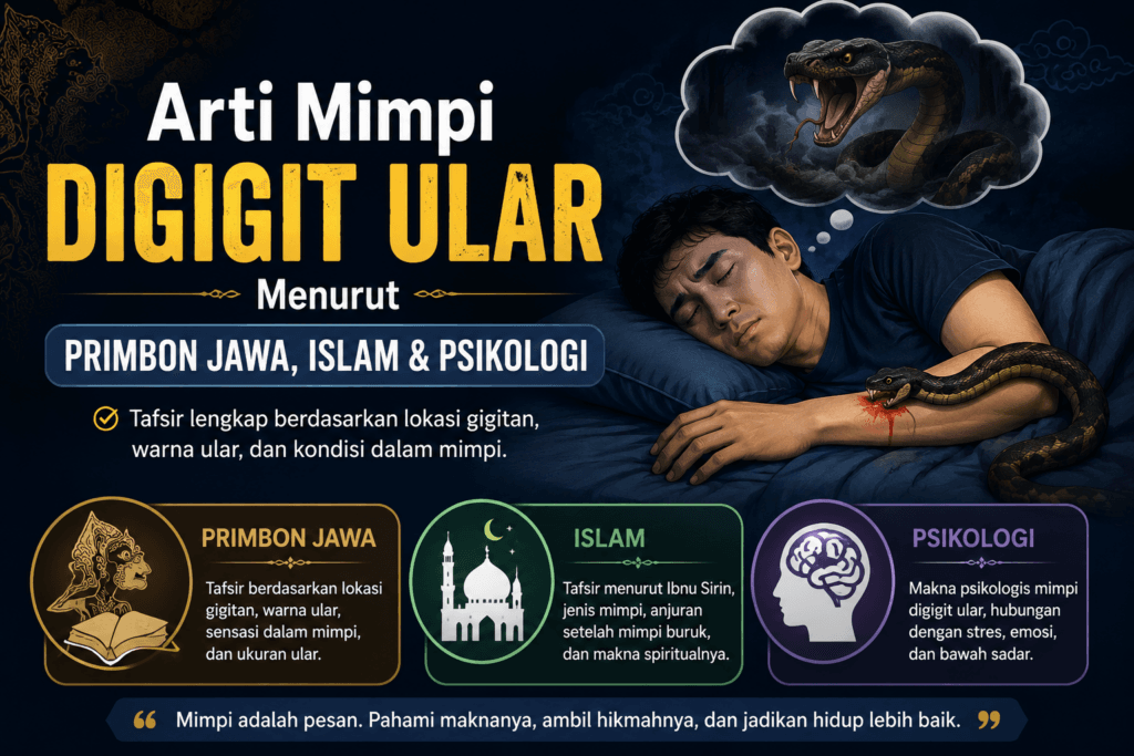 Arti Mimpi Digigit Ular Menurut Primbon Jawa