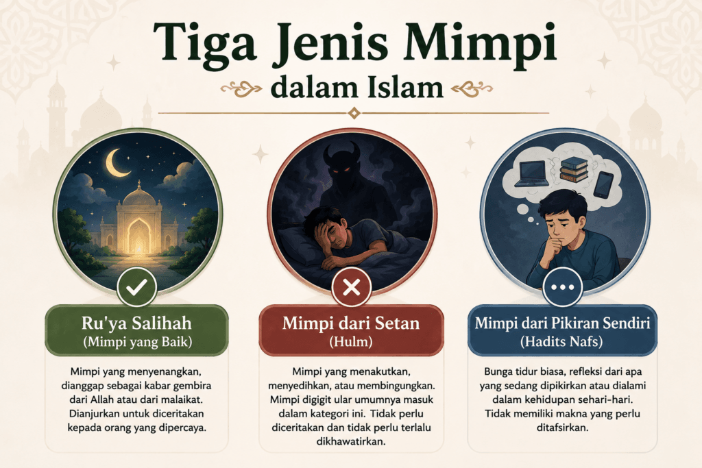 Tiga Jenis Mimpi dalam Islam
