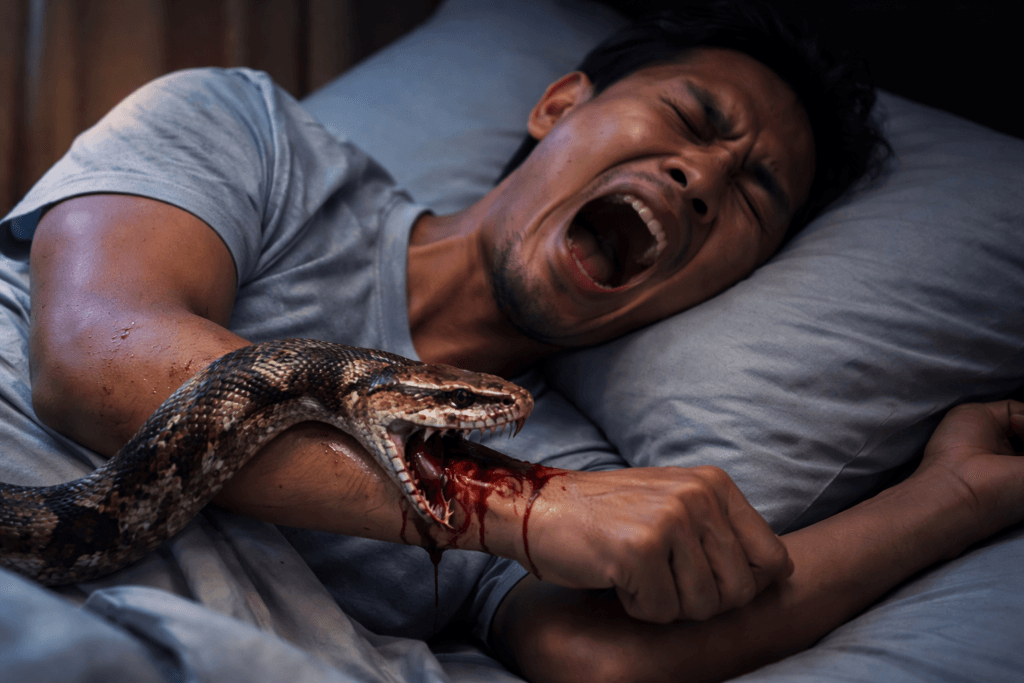 Arti mimpi Digigit Ular di Tangan Kanan