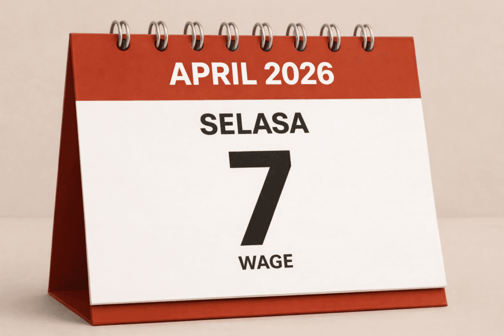 tanggalan jawa hari ini 7 april 2026 selasa wage