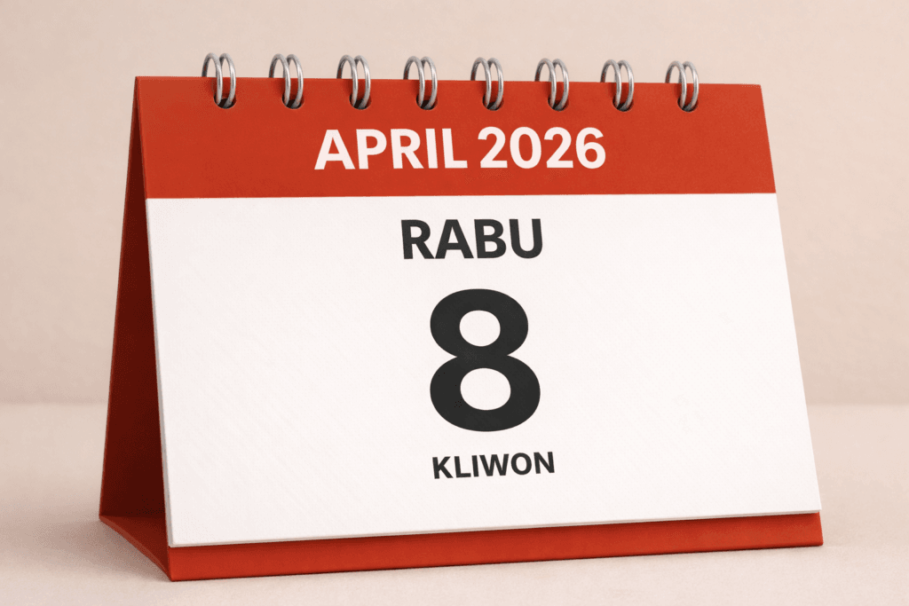 tanggalan jawa hari ini 8 april 2026 rabu kliwon