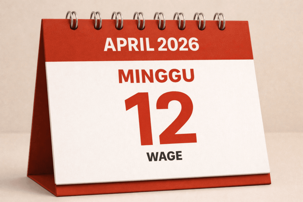 tanggalan jawa hari ini 12 april 2026