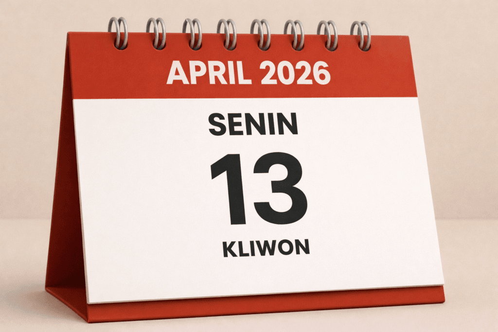 tanggalan jawa hari ini 13 april 2026