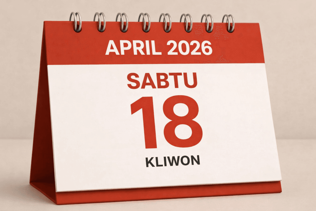 tanggalan jawa hari ini 18 april 2026