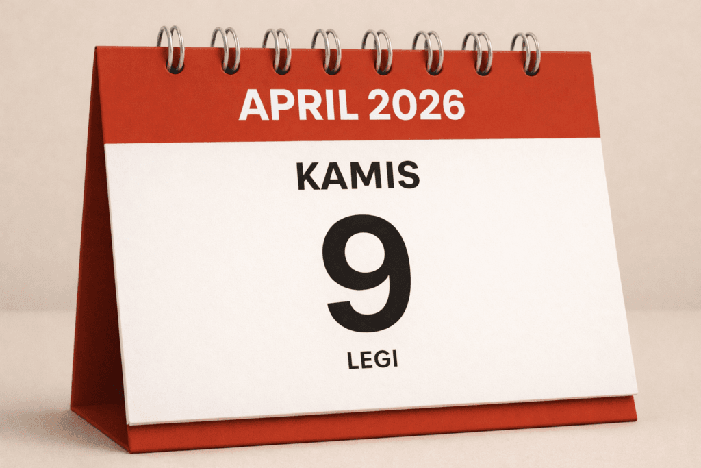 tanggalan jawa hari ini 9 april 2026
