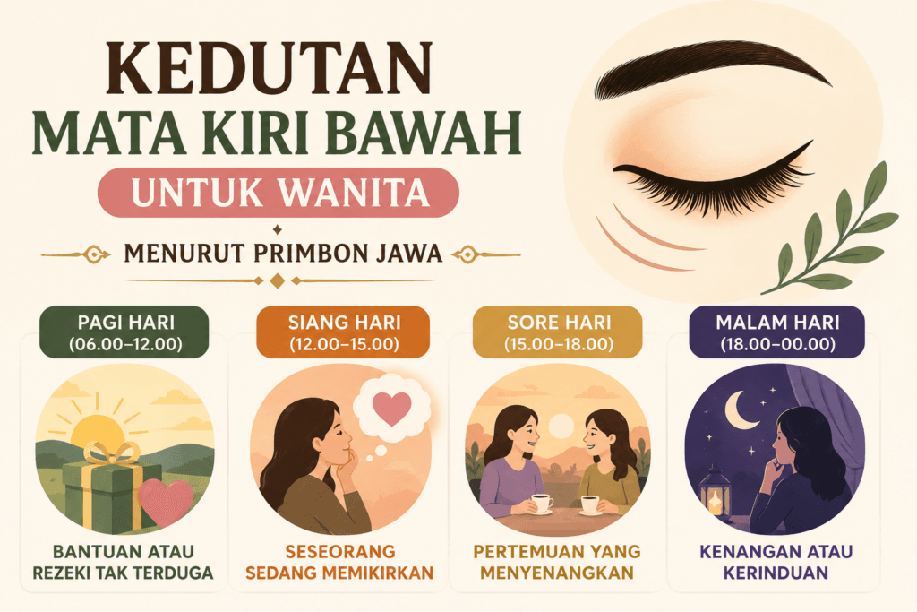 Arti Kedutan Mata Kiri Bawah untuk Wanita