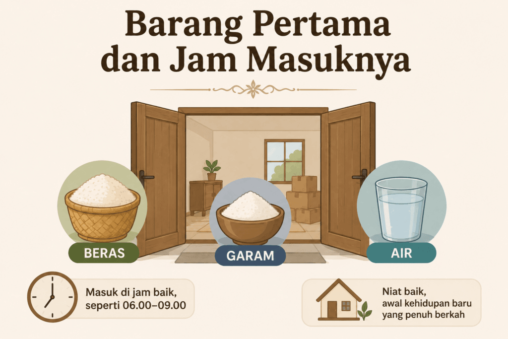 Barang Pertama yang dibawa masuk rumah