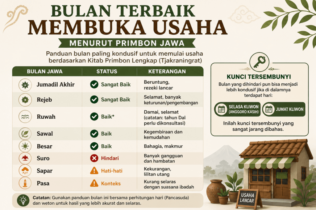 Bulan Terbaik Membuka Usaha
