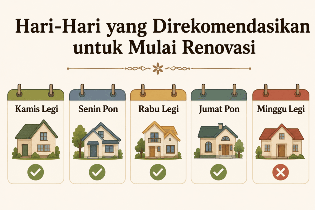 Hari-Hari yang Direkomendasikan untuk Mulai Renovasi