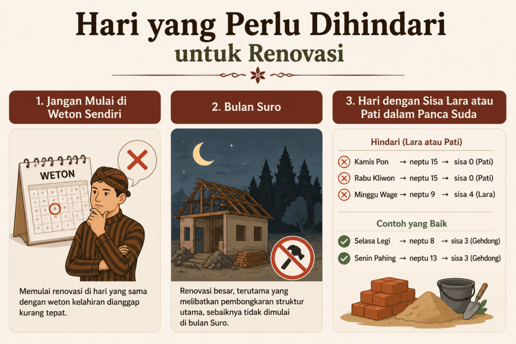Hari yang Perlu Dihindari untuk Renovasi