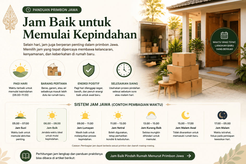 Jam Baik untuk Memulai Kepindahan