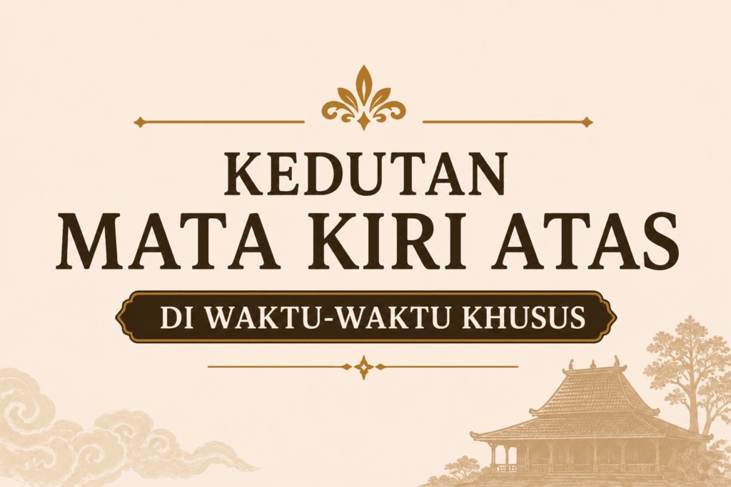 Kedutan Mata Kiri Atas di Waktu-Waktu Khusus