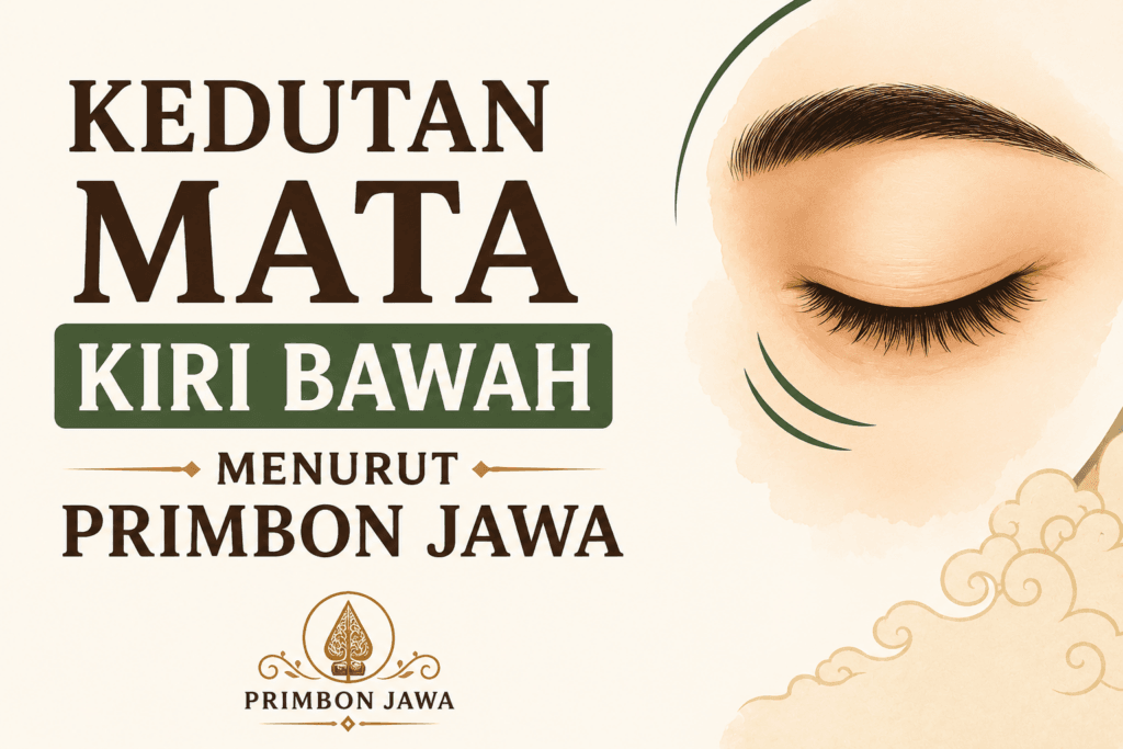 Kedutan Mata Kiri Bawah Menurut Primbon Jawa