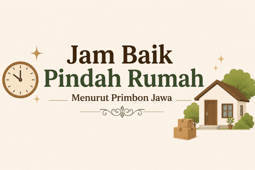 jam baik pindah rumah menurut primbon Jawa