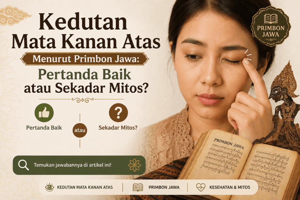 kedutan mata kanan atas menurut primbon Jawa