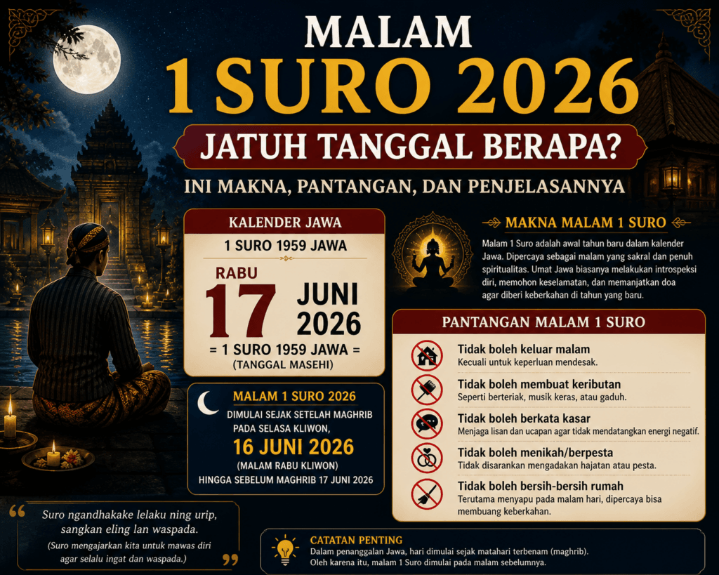 malam 1 suro 2026 jatuh tanggal berapa