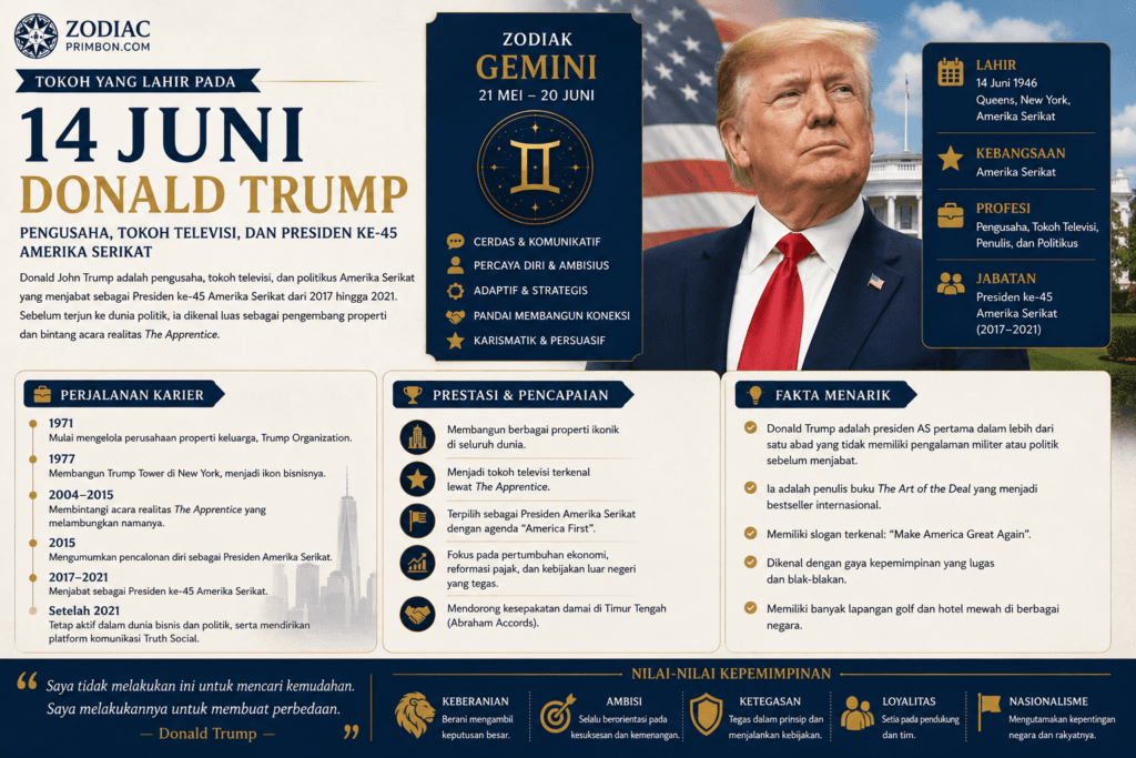 Tokoh yang Lahir pada 14 Juni Donald Trump