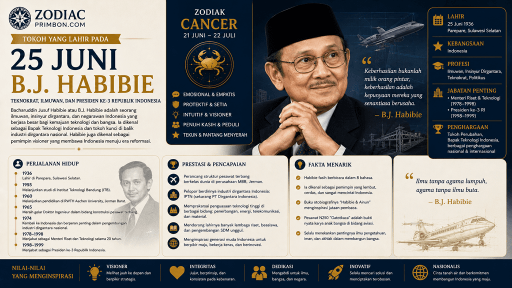 Tokoh yang Lahir pada 25 Juni B.J. Habibie