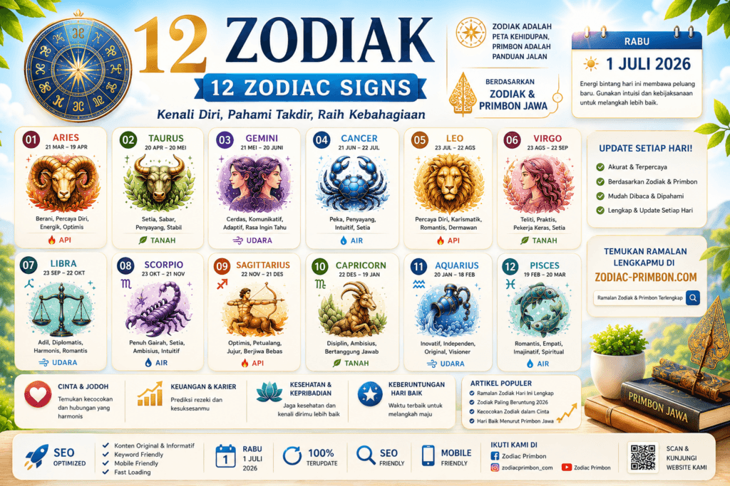 Zodiak Hari Ini 3 Juli 2026