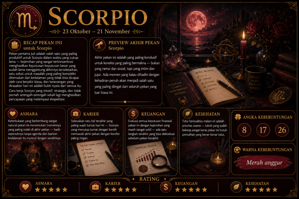 zodiak scorpio hari ini jumat 3 juni 2026